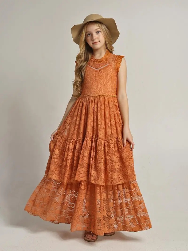 Baby Q Clothing - Robe à fleurs pour filles, robe